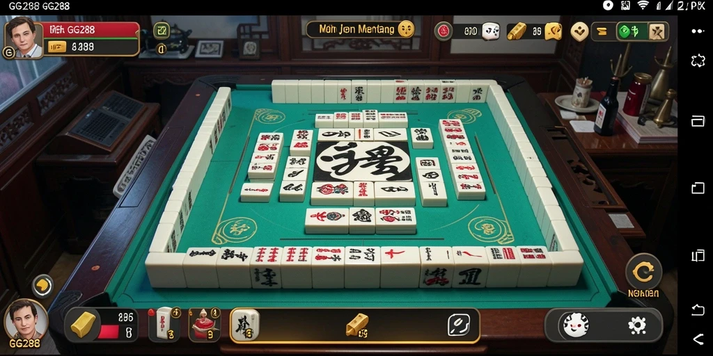 Tampilan gameplay Mahjong yang menarik di GG288.
