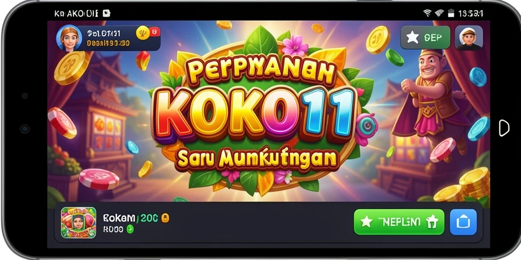 Tampilan gameplay KOKO11 yang mendebarkan dan menghibur.
