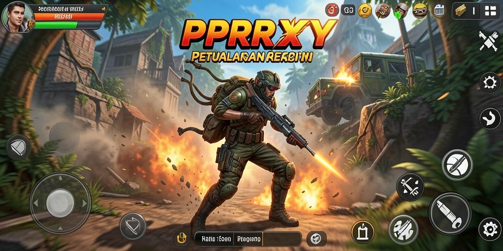 Tampilan layar permainan <strong>PPRRYY</strong> yang penuh aksi dan seru.
